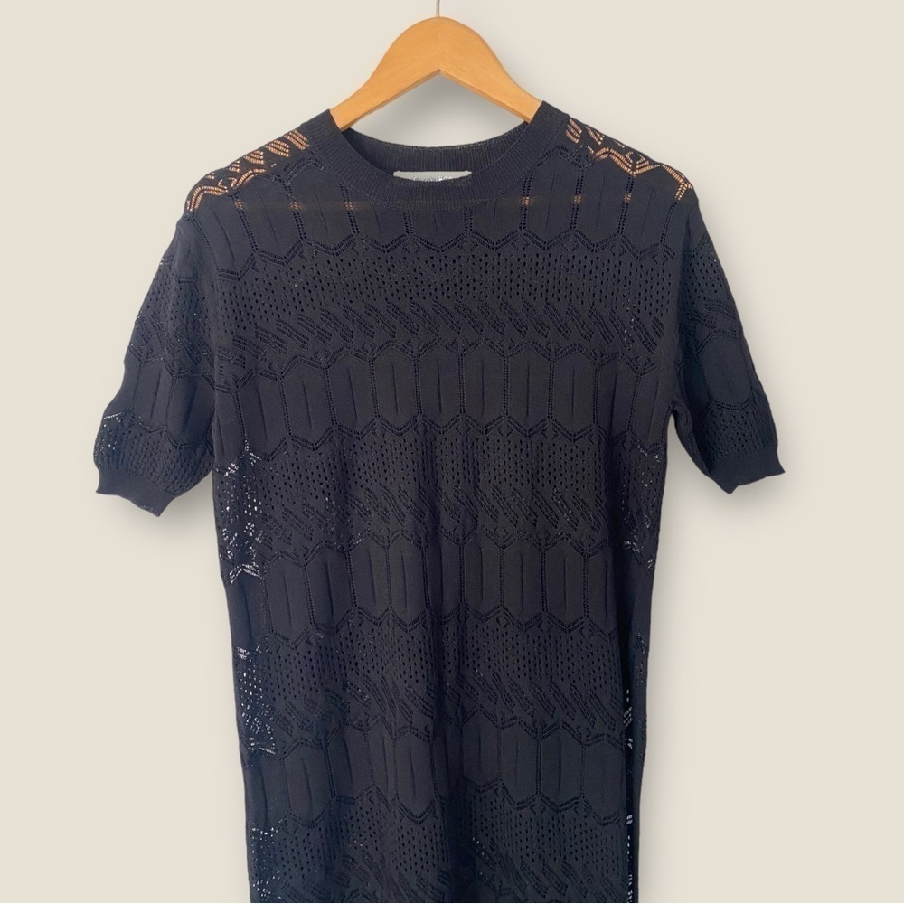 Coin 1804 Black Knit Swimsuit Coverup - Picture 2 of 8